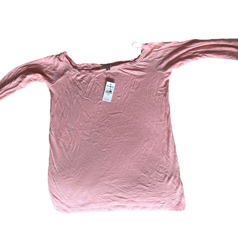 New with tag light pink XS small express Tee